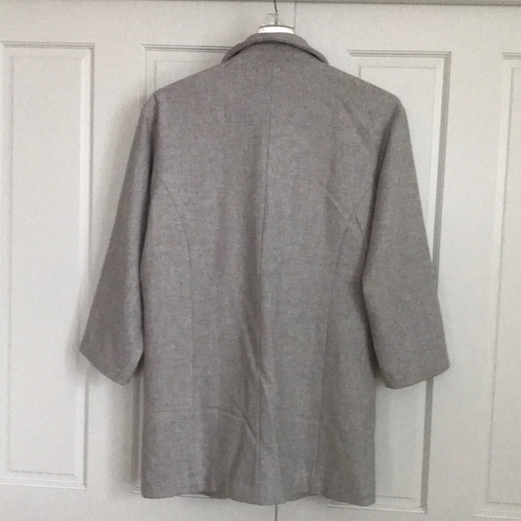 Anthropologie Under Skies Light Gray Wool Blend Cocoon Coat Size Small - Picture 5 of 9